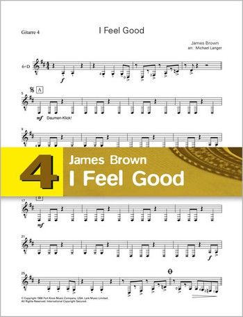 I feel good: für 4 Gitarren (Ensemble)  Gitarre 4  