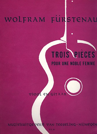 3 Pièces pour une noble femme pour  alto et guitare  partition