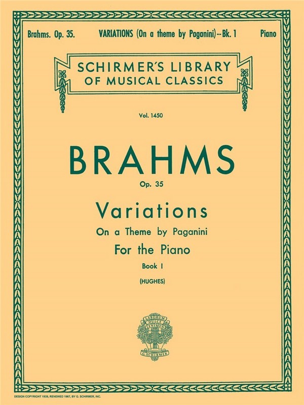 Variations on a Theme by Paganini op.35&nbsp;&nbsp;vol.1 for piano&nbsp;&nbsp;