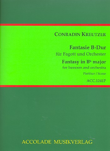 Fantasie B-Dur  für Fagott und Orchester  Partitur