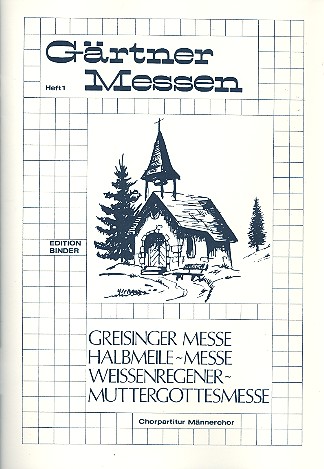 Messen Band 1  für Männerchor a cappella  Partitur