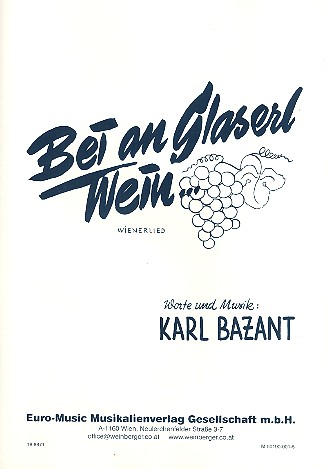Bei an Glaserl Wein  für Klavier (Gesang/Gitarre)  