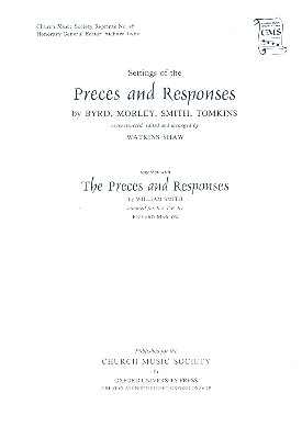 Preces and Responses for mixed chorus&nbsp;&nbsp;a cappella&nbsp;&nbsp;score