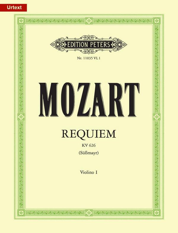 Requiem KV626&nbsp;&nbsp;für Soli, gem Chor und Orchester&nbsp;&nbsp;Violine 1