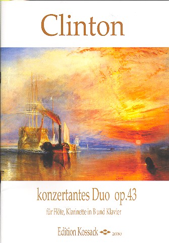 Konzertantes Duo op.43  für Flöte, Klarinette und Klavier  Stimmen