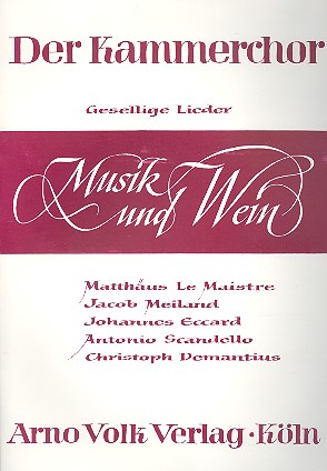 Musik und Wein   für gem Chor a cappella  Partitur