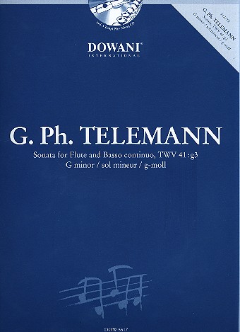 Sonate g-Moll TWV41:g3 (+CD)&nbsp;&nbsp;für Flöte und Bc&nbsp;&nbsp;