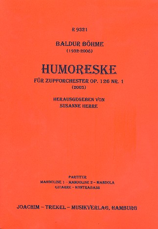 Humoreske op.126,1  für Zupforchester  Partitur