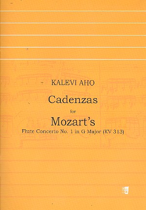 Cadenzas for Mozart's Flute  Concerto no.1 G major KV313  
