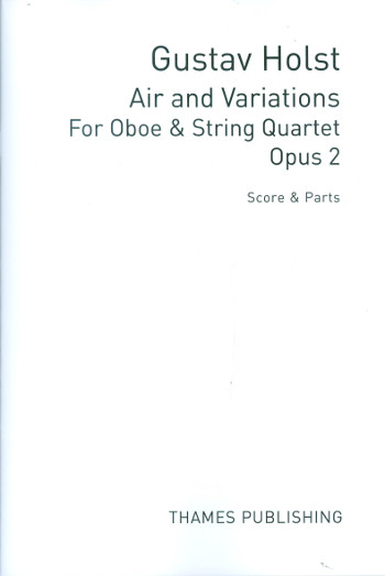 Air and Variations op.2 for oboe and  string quartet  score and parts,  archive copy