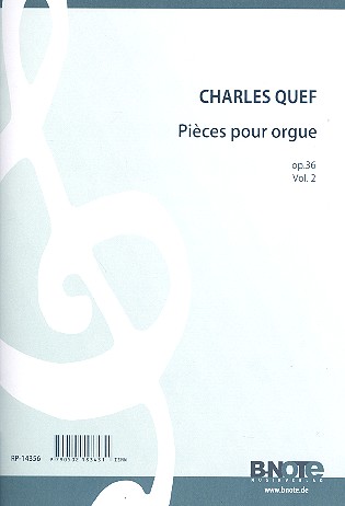 Pieces op.36 vol.2 pour orgue  Reprint  