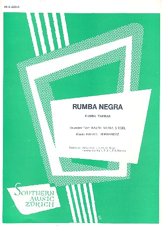 Rumba negra für Akkordeonorchester&nbsp;&nbsp;Akkordeon 1 (mit Text)&nbsp;&nbsp;