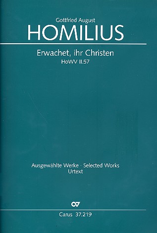 Erwachet ihr Christen HoWVII.57 für  Soli, gem Chor und Orchester  Partitur