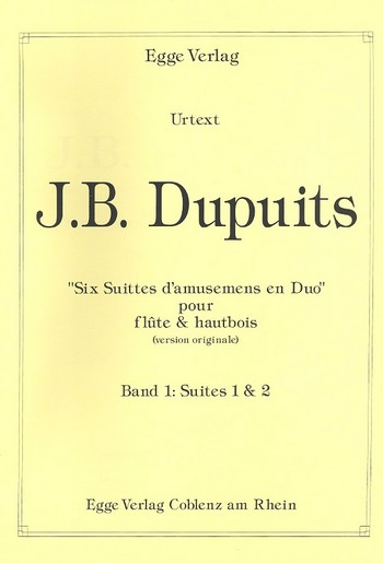 6 Suites  vol.1 (1+2) pour flute et hautbois  partition  
