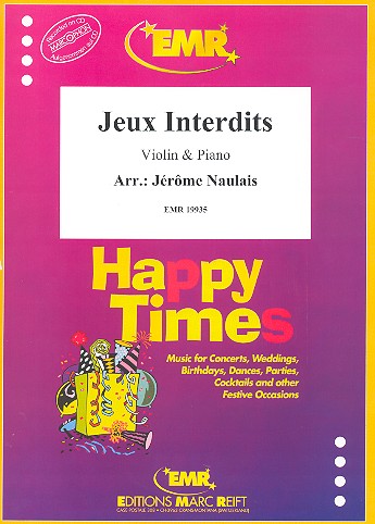 Jeux interdits&nbsp;&nbsp;for violin and piano&nbsp;&nbsp;