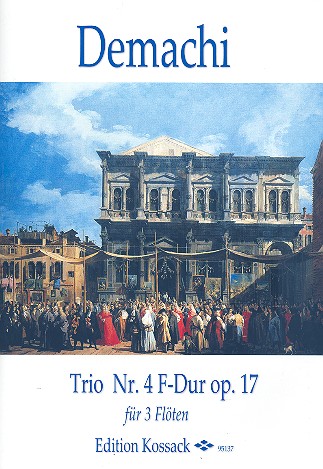 Trio F-Dur Nr.4 op.17 für 3 Flöten  Partitur und Stimmen  