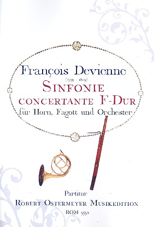 Sinfonie concertante F-Dur für Horn, Fagott und  Orchester  Partitur