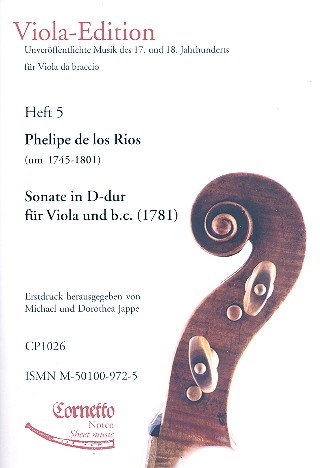 Sonate D-Dur für Viola und bc&nbsp;&nbsp;&nbsp;&nbsp;