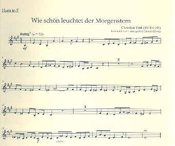 5 Choralvorspiele der Romantik  für Orgel und Blechbläser (Posaunenchor)  Horn in F