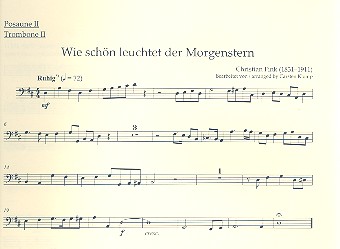 5 Choralvorspiele der Romantik  für Orgel und Blechbläser (Posaunenchor)  Posaune 2