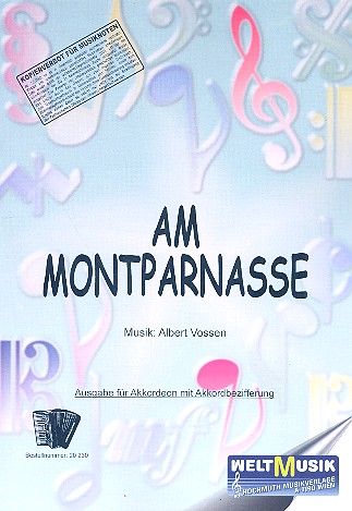 Am Montparnasse: Einzelausgabe  für Akkordeon mit Akkordbezifferung  