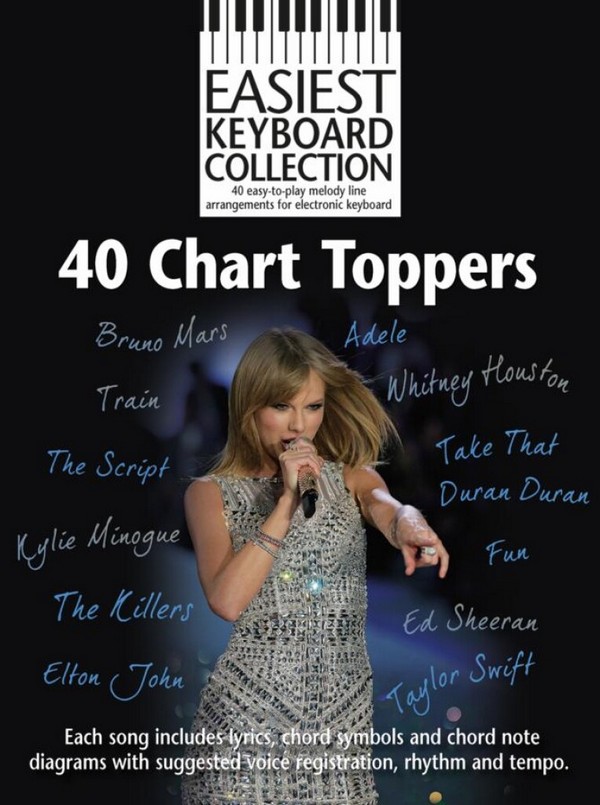 40 Chart Toppers for keyboard&nbsp;&nbsp;Easiest Keyboard Collection&nbsp;&nbsp;