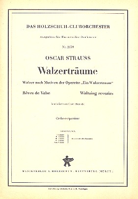 Walzerträume für Harmonikaorchester&nbsp;&nbsp;Partitur&nbsp;&nbsp;