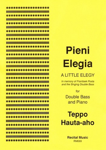 A little Elegy for double bass and piano    