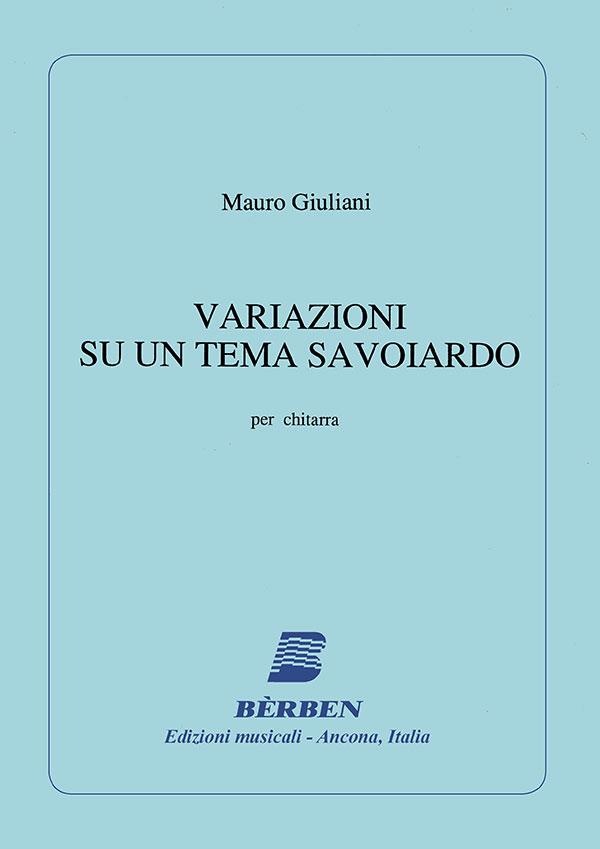 Varizioni su un tema savoiardo&nbsp;&nbsp;per chitarra&nbsp;&nbsp;