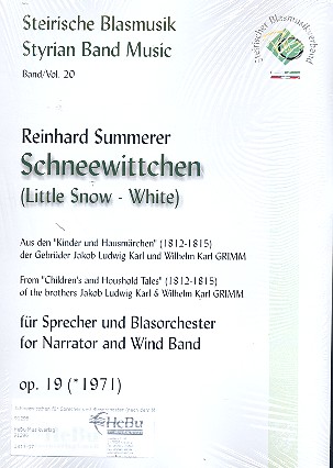 Schneewittchen&nbsp;&nbsp;für Sprecher und Blasorchester&nbsp;&nbsp;Partitur und Stimmen