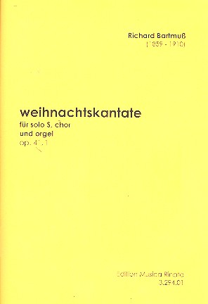 Weihnachtskantante op.41,1:&nbsp;&nbsp;für Sopran, gem Chor und Orgel&nbsp;&nbsp;Partitur