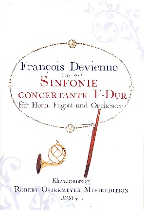 Sinfonie concertante F-Dur für Horn, Fagott und  Orchester für Horn, Fagott und Klavier  Stimmen