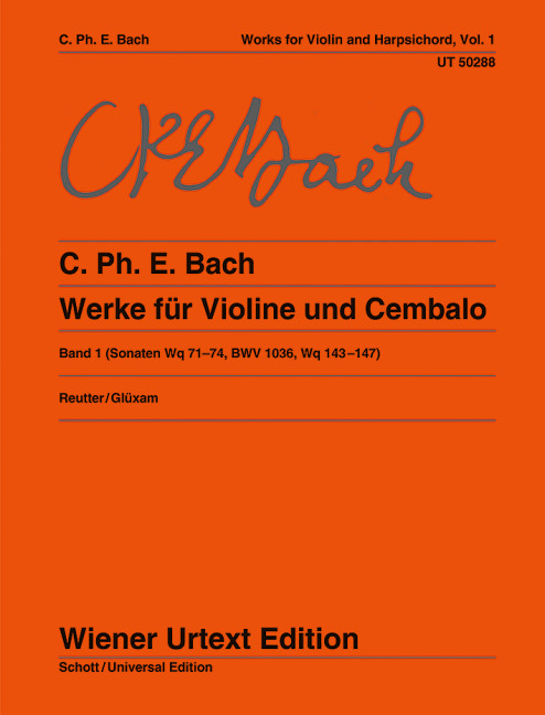 Werke für Violine und Cembalo Band 1  für Violine und Cembalo  