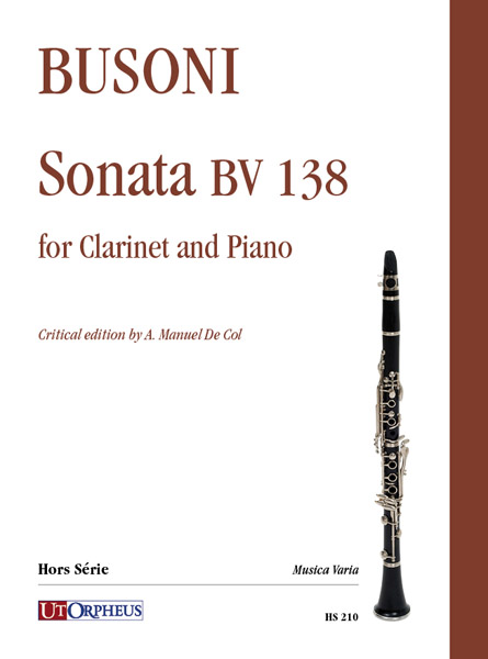 Sonata BV138&nbsp;&nbsp;for clarinet and piano&nbsp;&nbsp;