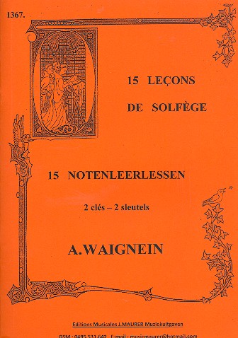 15 Lecons de solfège (2 clés)  pour chant/instrument et piano  accompagnement de piano