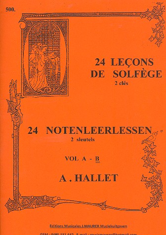 24 Lecons de solfège (2 clés) vol.2  pour chant/instrument et piano  acccompagnement de piano