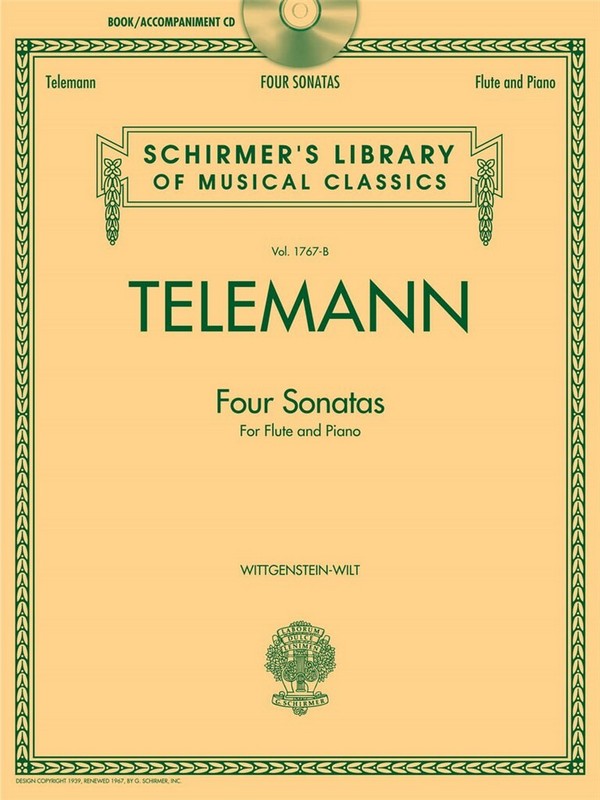 4 Sonatas (+Audio Access)  for flute and piano  