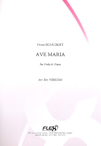 Ave Maria  for viola and piano  