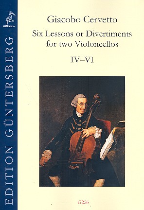 6 Lessons op.4 vol.2 (nos.4-6)  for 2 violoncellos  score and parts
