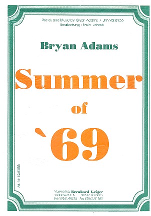 Summer of 69:  für Big Band  Direktion und Stimmen