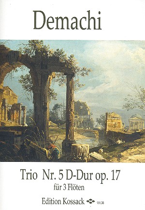 Trio D-Dur Nr.5 op.17  für 3 Flöten  Partitur und Stimmen