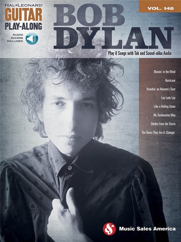 Bob Dylan (+CD): guitar playalong vol.148  songbook vocal/guitar/tab  