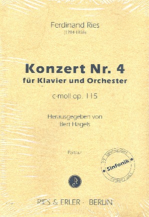 Konzert c-Moll Nr.4 op.115  für Klavier und Orchester  Partitur