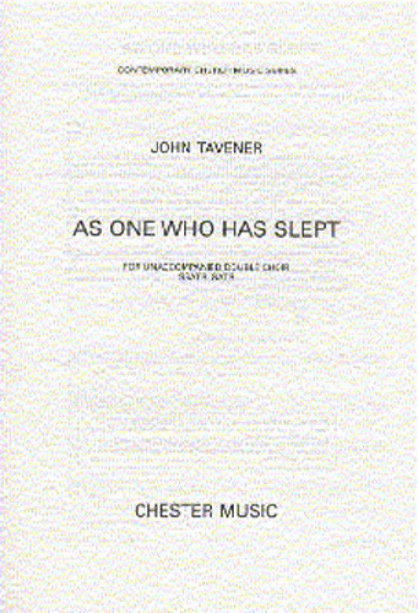 As One Who has slept  for double choir (SSATB+SATB) a cappella  score
