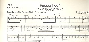 Friesenlied  für Akkordeonorchester  Handharmonika 3
