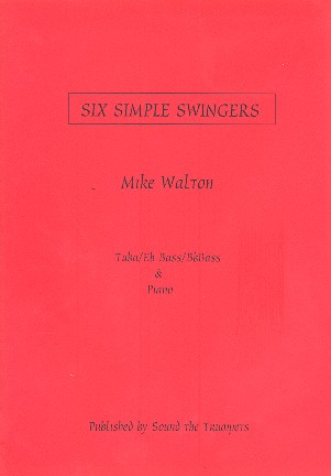 6 simple Swingers  for tuba (es/b-bass) and piano  score and parts