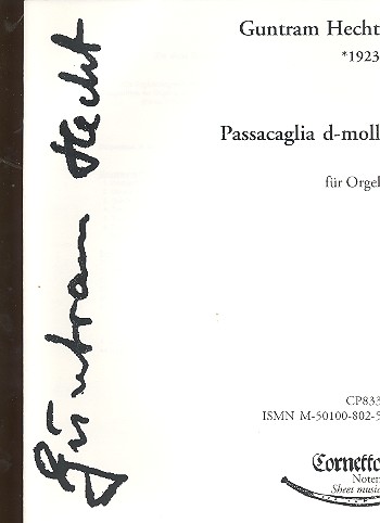 Passacaglia  für Orgel  