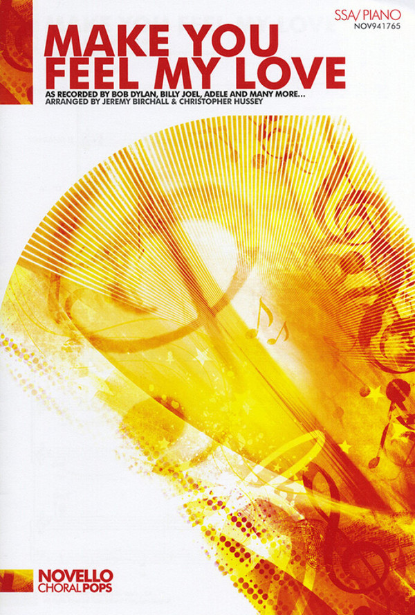 Make You feel my Love  for female chorus and piano  score