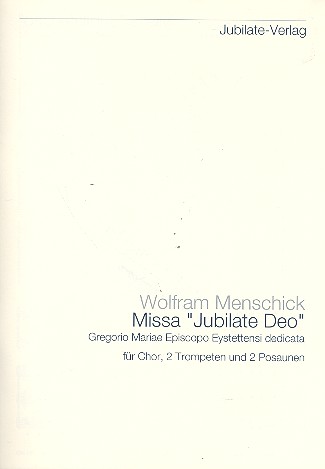 Missa Jubilate Deo  für gem Chor, 2 Trompeten und 2 Posaunen  Chorpartitur (Partitur)