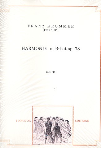 Harmoniemusik B-Dur op.78  für 9 Bläser  Partitur und Stimmen
